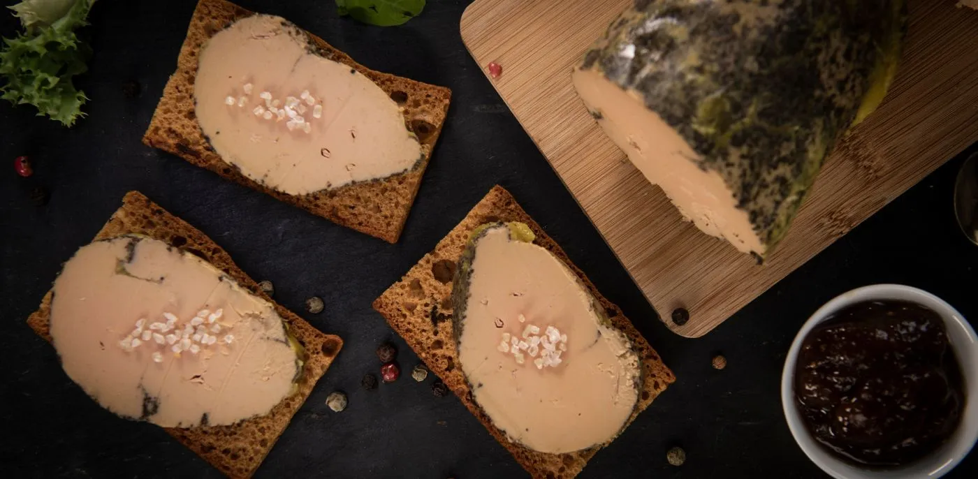 Foie gras de canard entier halal au piment d'Espelette